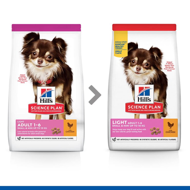 Hill's Science Plan Light Adult Small & Mini Pollo pienso para perros, , large image number null